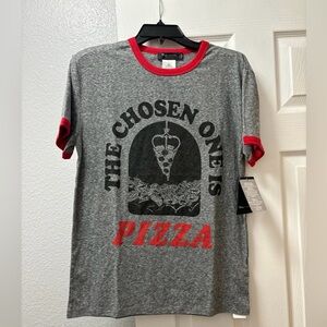 Disney Junk food Pixar Toy Story little green men pizza shirt